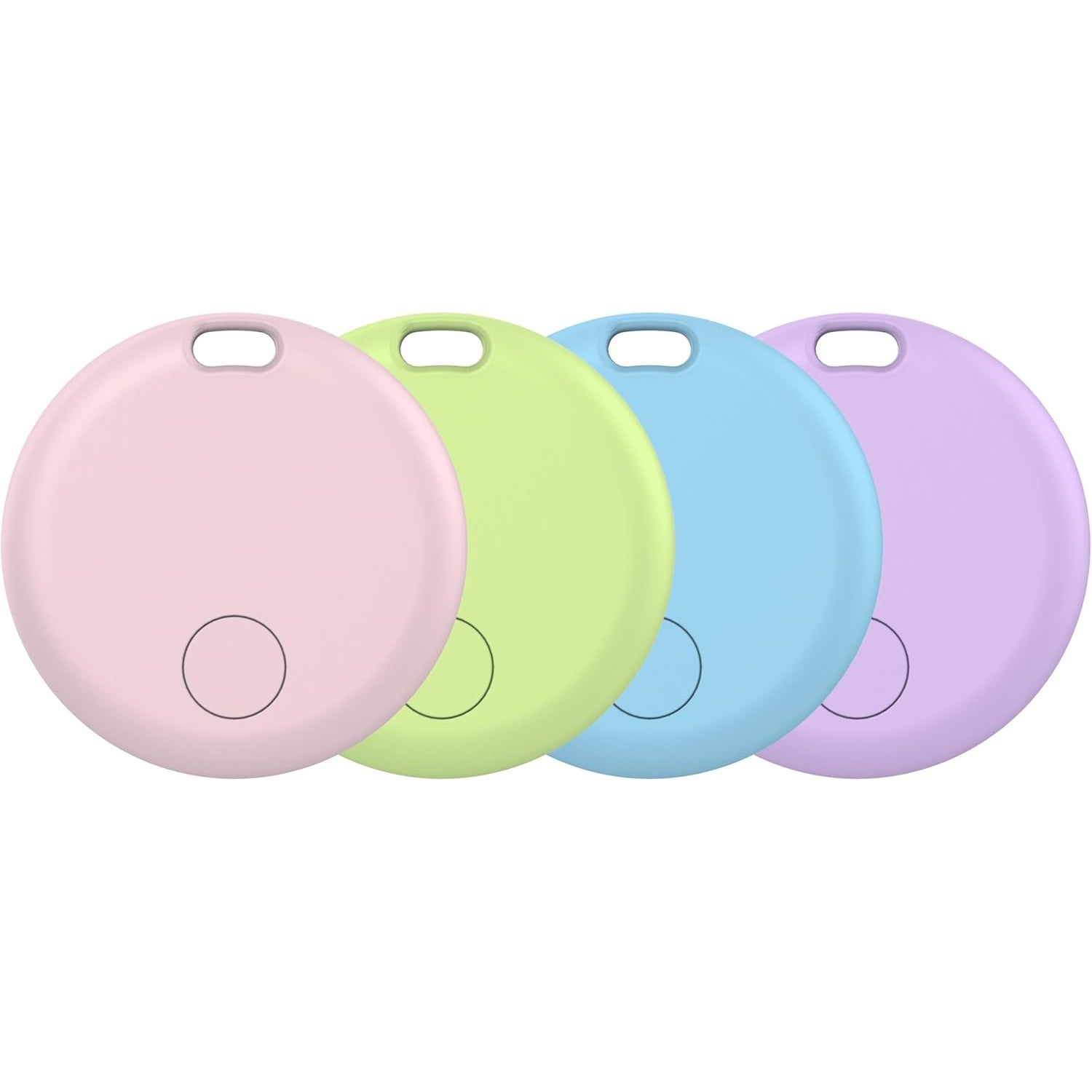 Aowoka  weTag mini  Air Tracker Tags-4 Pack: Smart Bluetooth Tracker, Item Finder Works with Apple Find My (iOS Only) App, Trakcer Tag Locator for Keys, Luggage, Satchel. (Not for Android Devices)