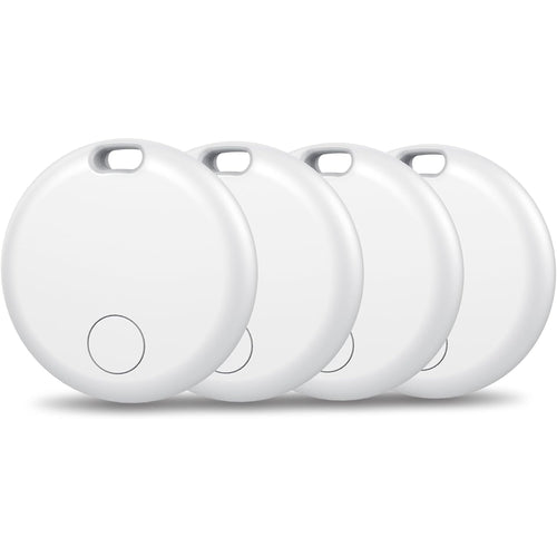 Aowoka  weTag mini  Air Tracker Tags-4 Pack: Smart Bluetooth Tracker, Item Finder Works with Apple Find My (iOS Only) App, Trakcer Tag Locator for Keys, Luggage, Satchel. (Not for Android Devices)
